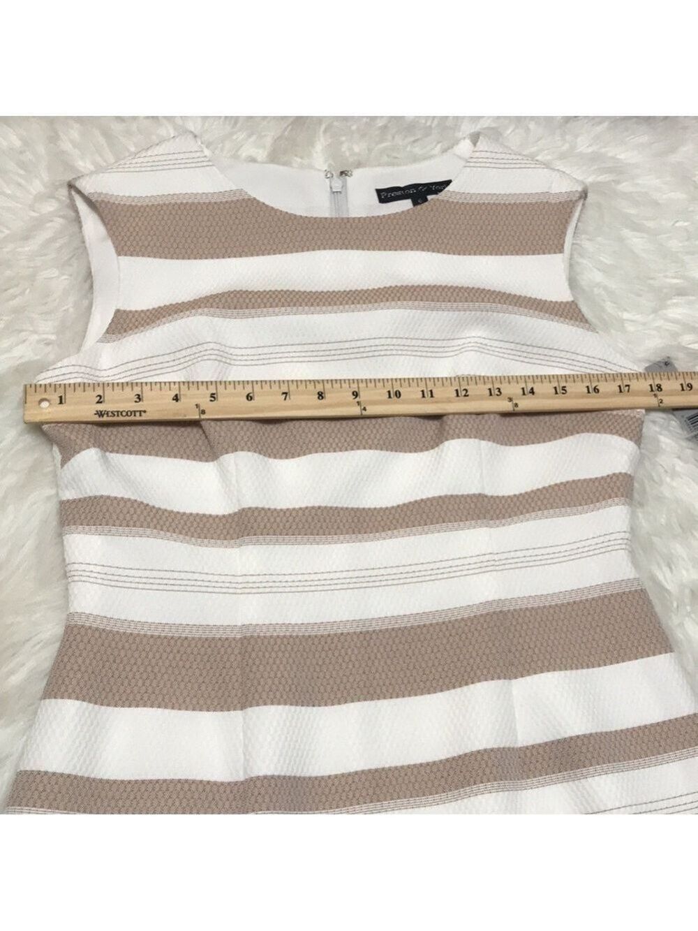Preston & York Sleeveless Sheath Dress Sz 6 - Picture 4 of 11